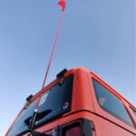 Off Road Red Pole QR with Flag